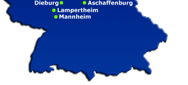 Kartenauswahl Bootsschule Mannheim, Aschaffenburg, Lampertheim, Dieburg